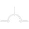 Ekena Millwork Ericson Architectural Grade PVC Gable Bracket, 72"W x 39"H x 2"D x 4"F, 13/12 Pitch GBP072X39X0204ERI00 - alternate 5